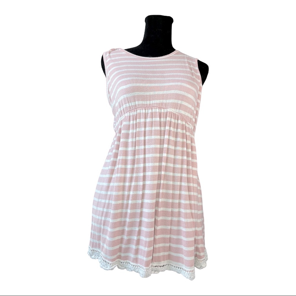 Light pink striped tank